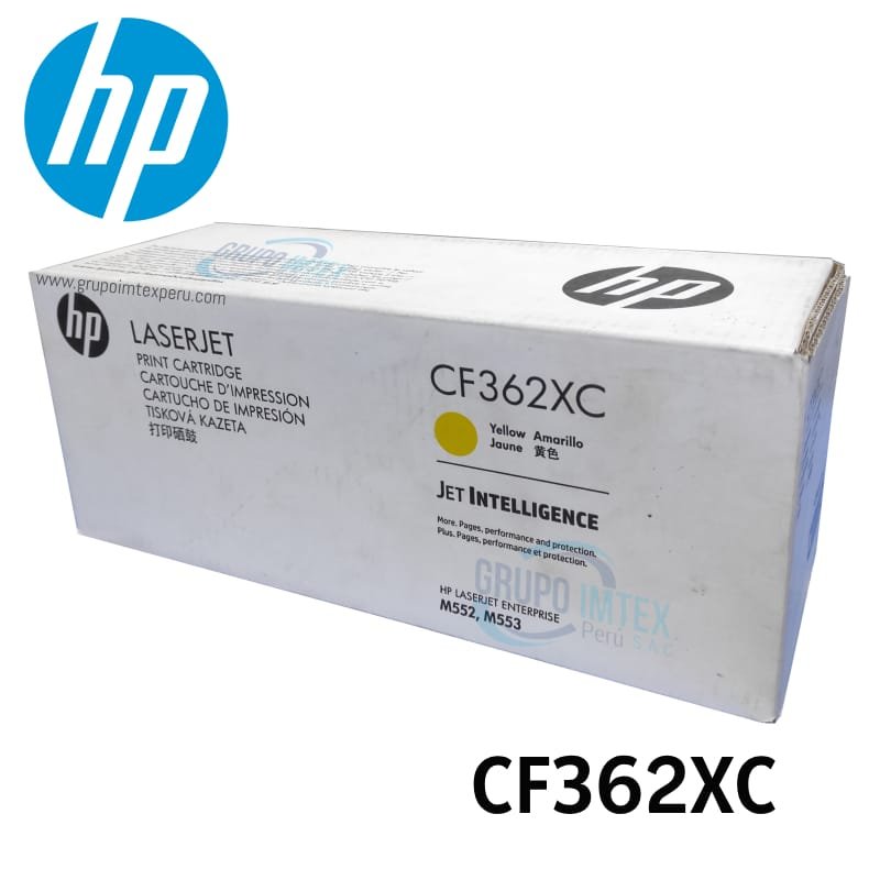 Toner Hp 508XC Cf362XC Amarillo Laserjet M552Dn, M553Dh, M553Dn