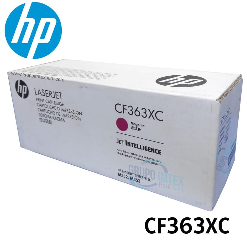 Toner Hp 508XC Cf363XC Magenta Laserjet M552Dn, M553Dh, M553Dn