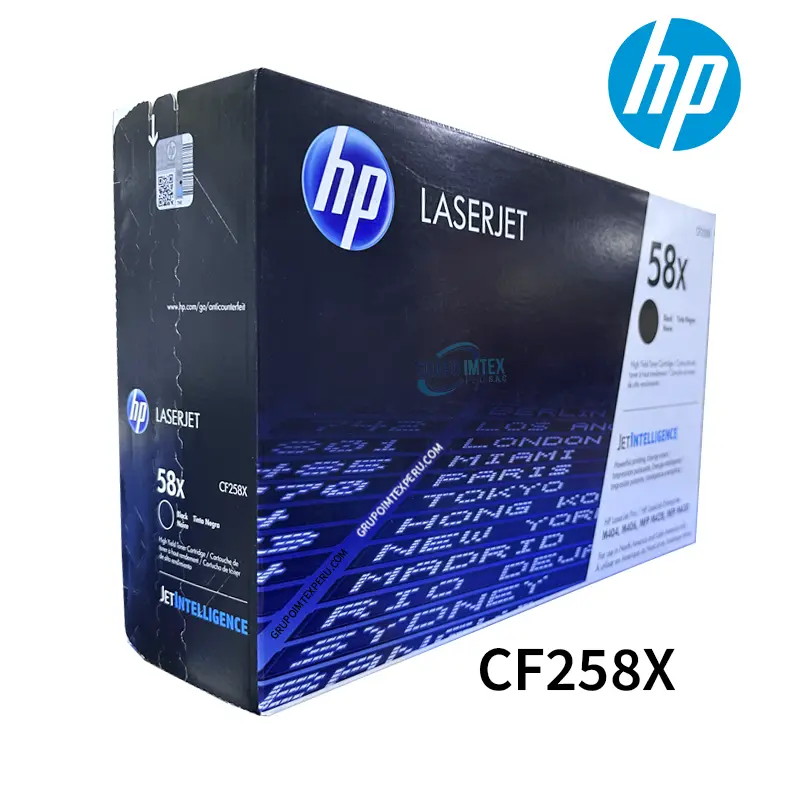 Toner HP 58X CF258X L.J.P M404 Negro