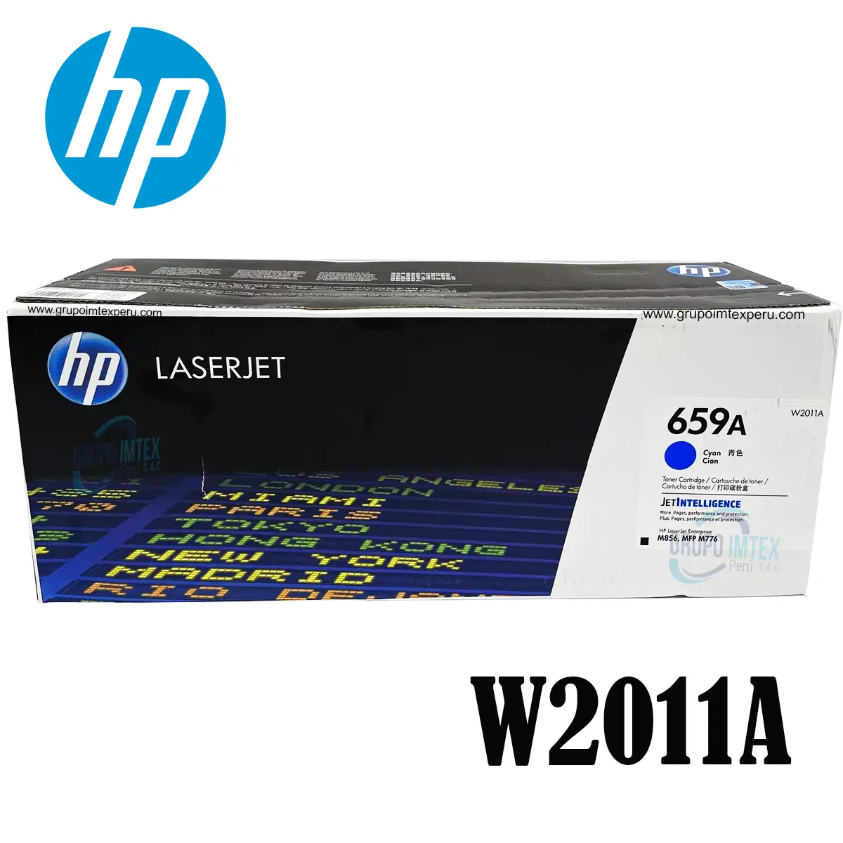 Toner Hp 659A W2011A Cyan LaserJet  M856dn, MFP M776dn