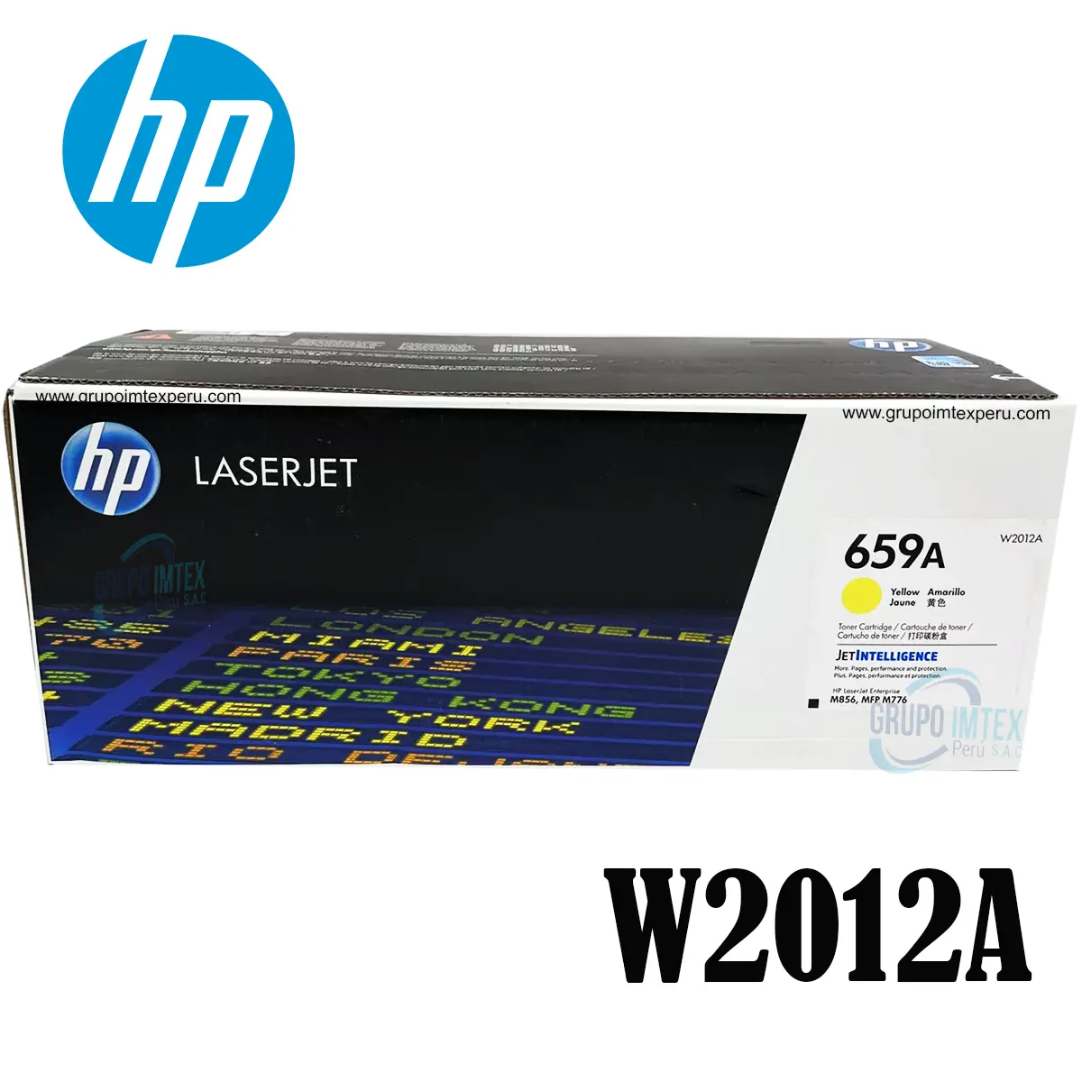 Toner Hp 659A W2012A Yellow LaserJet  M856dn, MFP M776dn