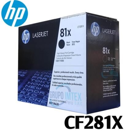 Toner HP 81X CF281X MFP M630 Negro 25K PAG.