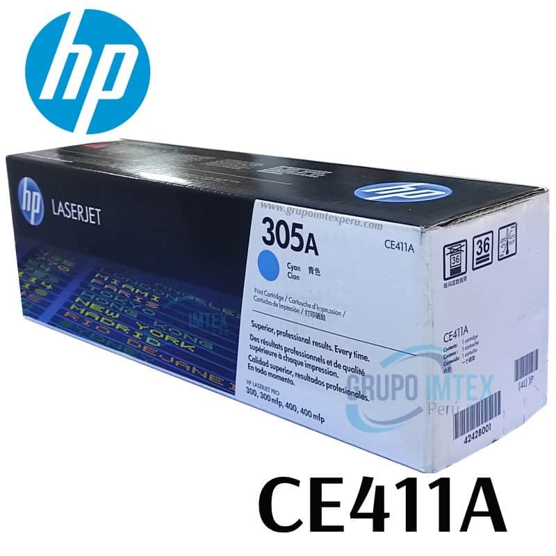 Toner Hp 305A Cyan Ce411A Laserjet Pro M351, M451, M375, M475