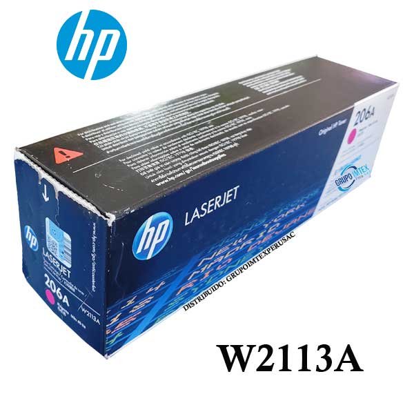 Toner Hp W2113A 206A L.J. M255 Magenta 1,250 Paginas
