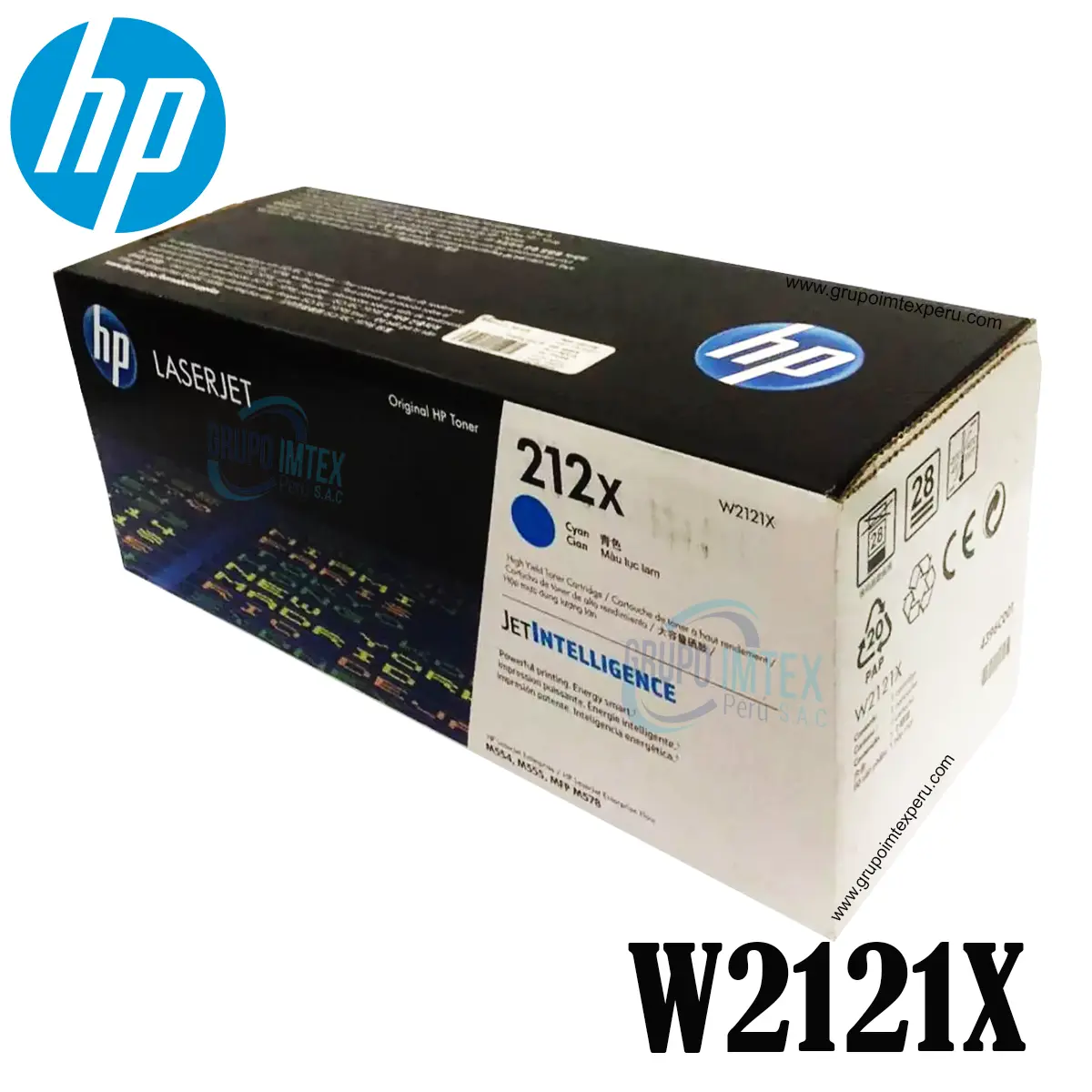 Toner Hp W2121X 212X Cyan Enterprise M555, M554Dn, Mfp M578