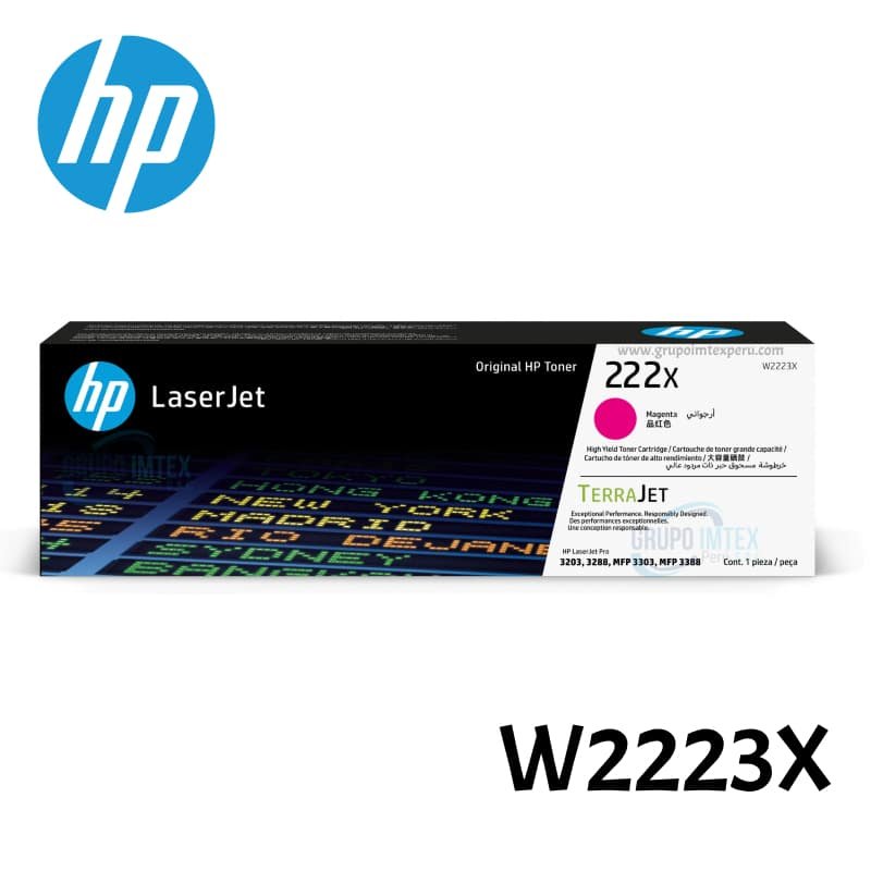 Toner Hp W2223X 222X Magenta Laserjet 3201, 3204, 3288