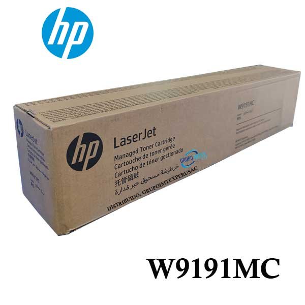 toner hp w9191mc e77822,e77830 cyan