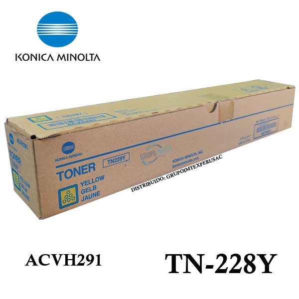 Toner Konica Minolta Tn-228Y Yellow Bizhub C-266I, 286I Acvh291