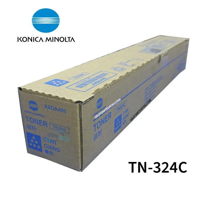 Toner Konica Minolta Tn-324C Cyan  Bizhub C258, C368, C308