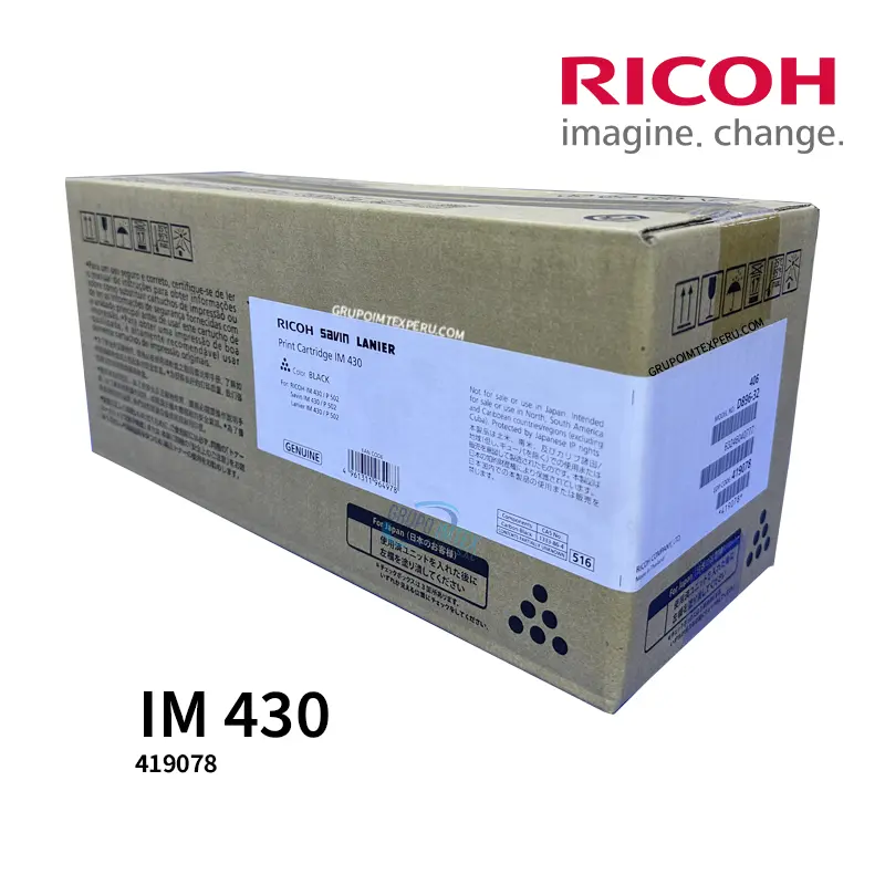 Toner Ricoh 419078 Im 430, P502 Original