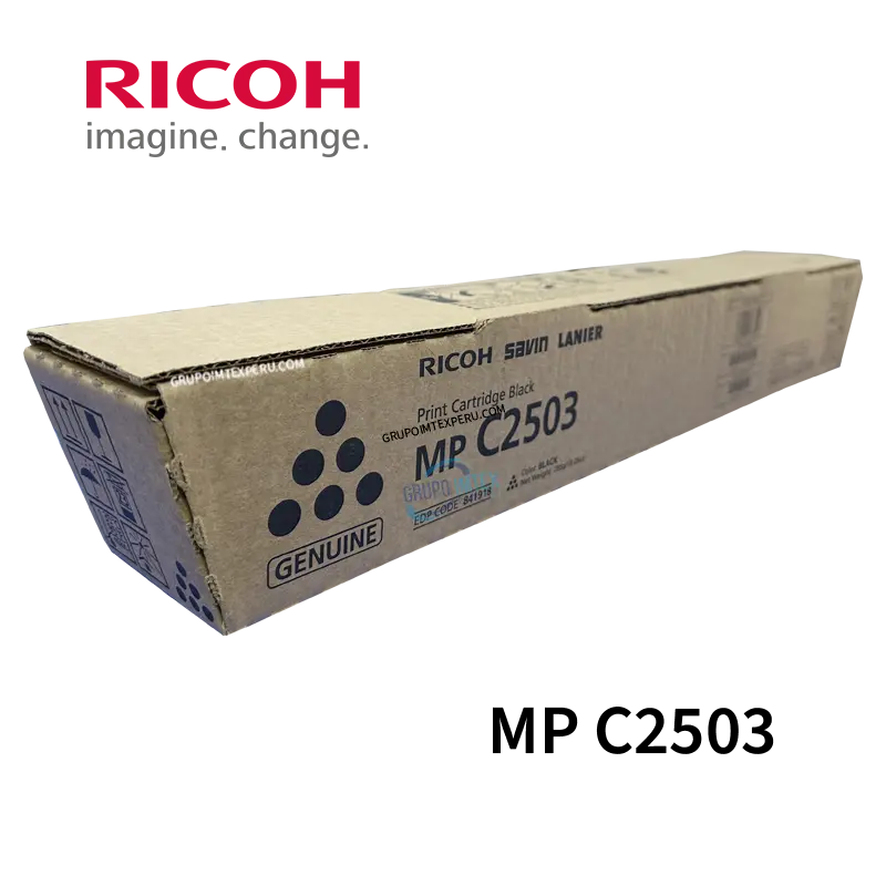 Toner Ricoh 841918 Mp C2503 Negro Mp C2003, Mp C2004