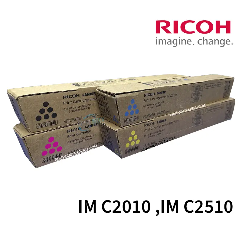 Pack Toner Ricoh Im C2010, Im C2510  Original