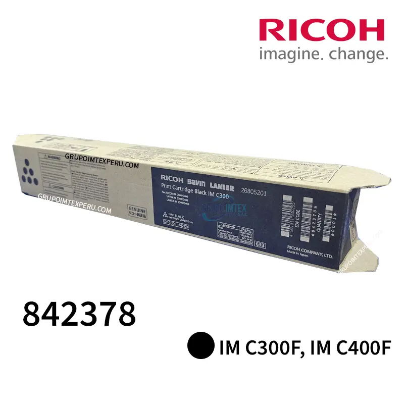 TONER RICOH 842378 IM C300 NEGRO