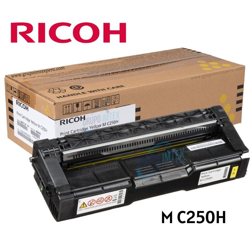 Toner Ricoh M C250H Amarillo  M C250Fw, P C301W, M C251Fw