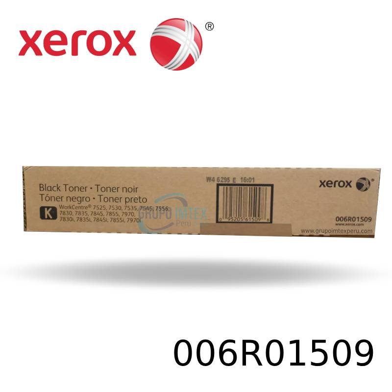 Toner Xerox 006R01509 Negro Workcentre 7530, 7535, 7545, 7855