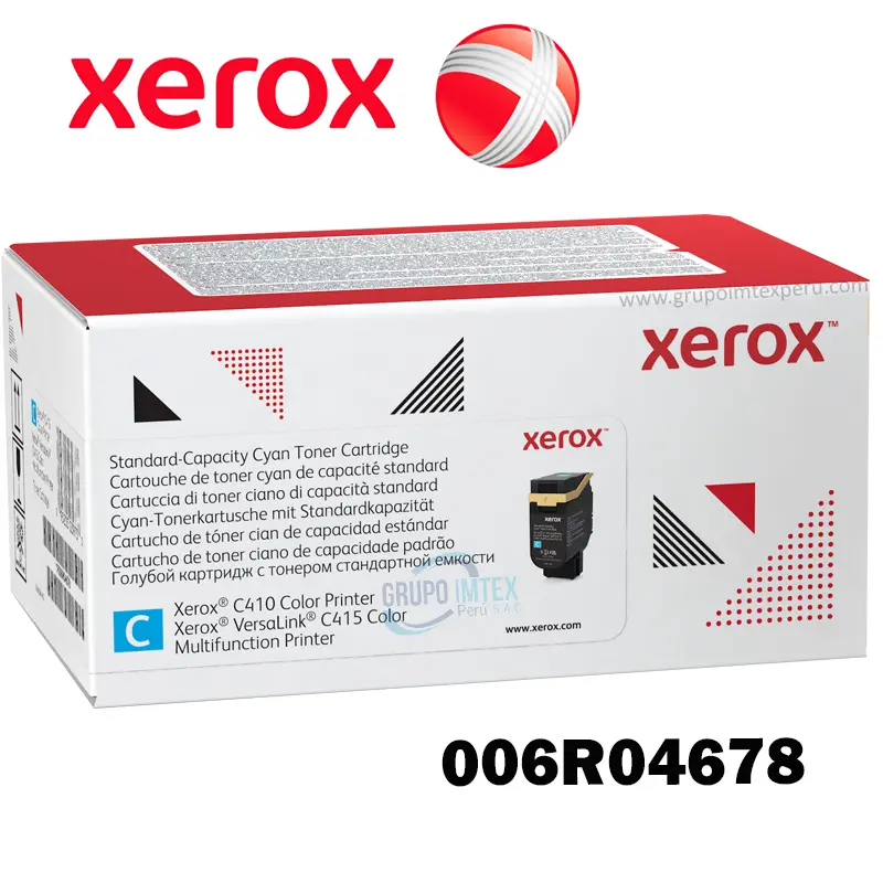 Toner Xerox  006R04678 Cyan  C410 , C415