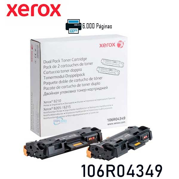Toner Xerox 106R04349 Negro B210/B215