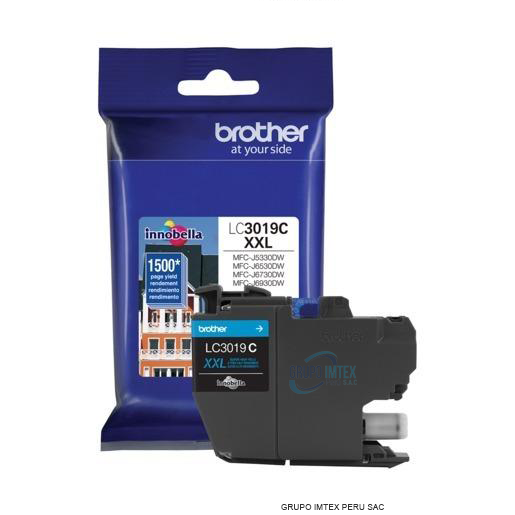 TINTA BROTHER LC-3019C CYAN MFCJ5330DW 1.5K PGS