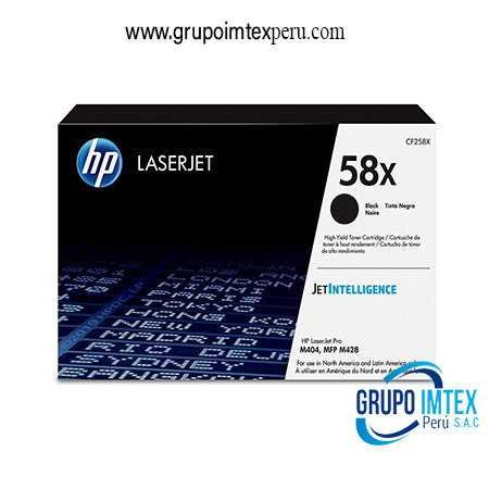 Toner Hp 58x Cf258x Laserjet M404, M406, Mfp M428, Mfp M430