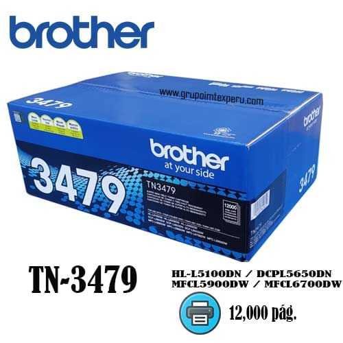 toner brother tn-3479 hl-l5100dn, dcpl5650dn, mfcl5900dw