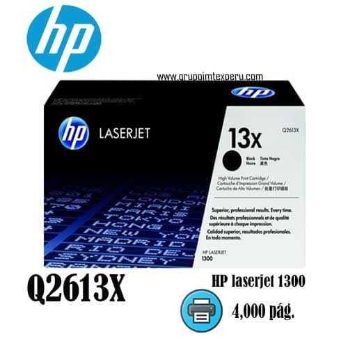 TONER HP 13x Q2613X L.J. 1300 (4,000 PAG.)
