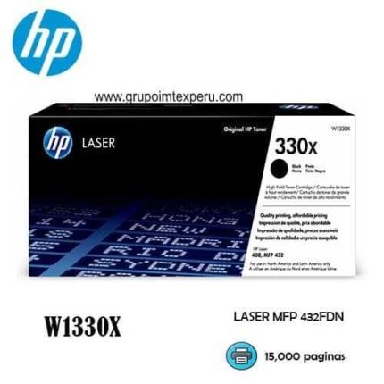 toner hp 330x w1330x laser 408, MFP 432FDN rend 15,000 paginas - Imagen 2