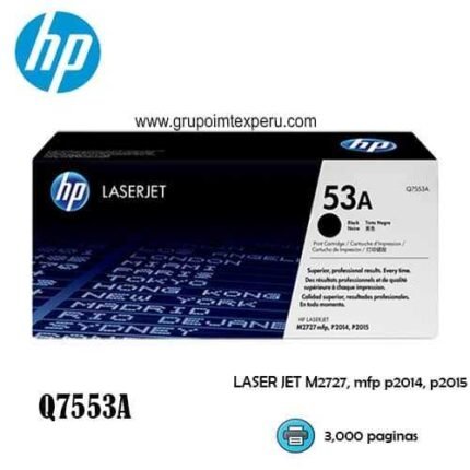 Toner HP 53A Q7553A Laserjet P2015, M2727 - Imagen 2