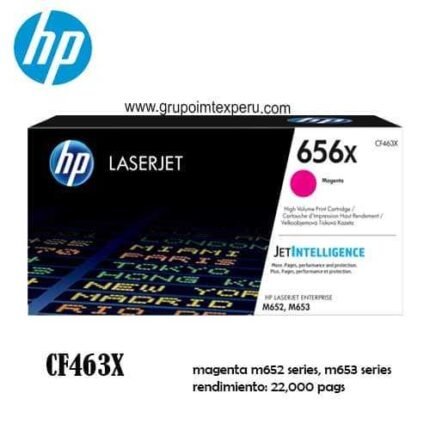 TONER HP CF463X (656X) MAGENTA ENT M652 22KPG - Imagen 2