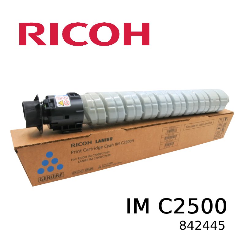 toner ricoh im c2000 / im c2500 842445 cyan rend 10500 pag.
