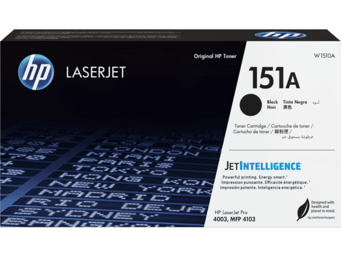 Cartucho de tóner HP LaserJet 151A, negro