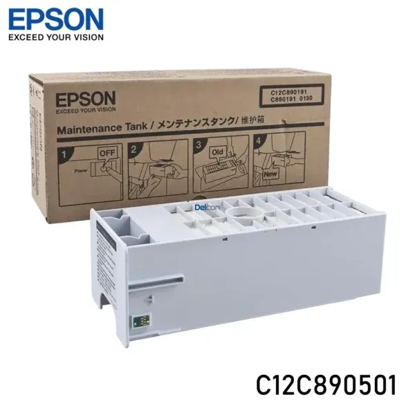 Caja De Mantenimiento Epson C12C890501 / PXMT2 [C890191 0130] Stylus Pro 7700 / 7710 / 9700 / 7890 / 7900 / 7910 / 9890 / 9900 / 9910 Maintenance Box
